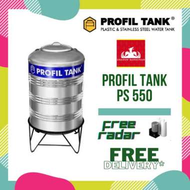 Profil Tank Stainless PS 550 + Kaki - Toren Air Tangki Air Profil 550