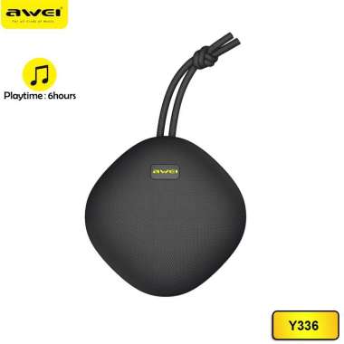 Awei Bluetooth Speaker Portable Mini Wireless Stereo Ultra Bass TWS Y336 Hitam