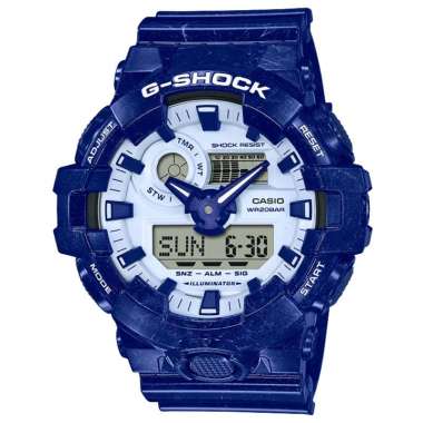 JAM TANGAN CASIO ORIGINAL - CASIO G-SHOCK GA-700BWP-2ADR - JAM TANGAN COWOK JAM COWOK RO - G SHOCK G