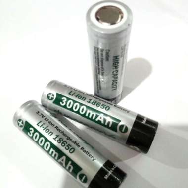 baterai rechargeable 3.7 18650 volt 3000 mAh