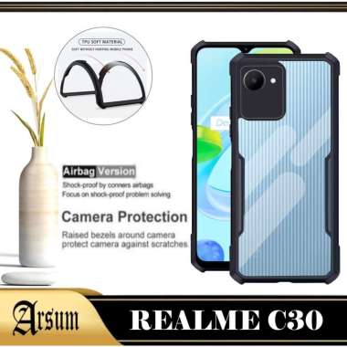 PROMO Case REALME C30 Transparan Sofcase Casing REALME C30 REALME C30 Hitam