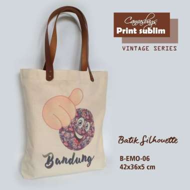 Dewani Totebag B-EMO 06 Tas Kanvas Wanita Seri Bandung Emo