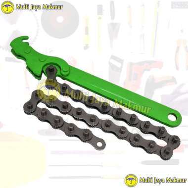 Kunci Oli Filter Pembuka Oil Filter Wrench Belt 12 inch And Wrench Chain RANTAI/ CHAIN