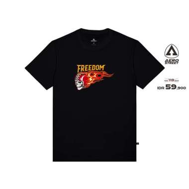 Aerostreet T Shirt Gasoline Hitam T-Shirt Tshirt AABAA S