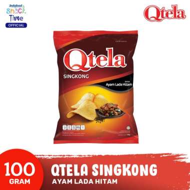 Promo Harga Qtela Keripik Singkong Ayam Lada Hitam 100 gr - Blibli