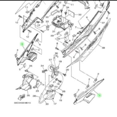 Sambungan body tengah Jupiter mx new ori ygp