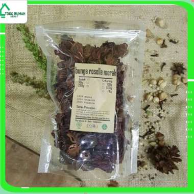 BUNGA ROSELLA MERAH KERING 1 Kg - Hibiscus Sabdariffah - MURNI -