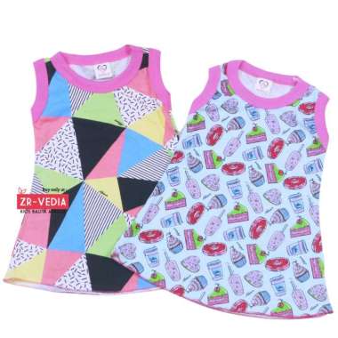 Daster Yukensi size Bayi - 5 Tahun / Dress Anak Perempuan Atasan Bahan Kaos Baju Harian Anak Murah 1