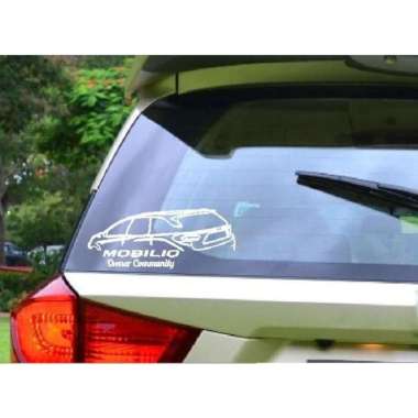 Cutting Stiker Mobilio Owner Community Sticker Kaca Mobil Club Klub