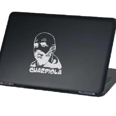 Stiker Laptop Motor Pep Guardiola Pelatih Manchester CIty Sepak Bola Putih