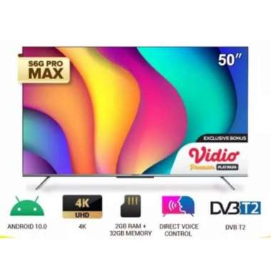Tv Coocaa 50S6G Pro Max 50 Inch Uhd 4K Android