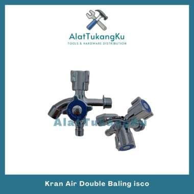 Kran Air Dobel ISCO Chrome1/2" Inch / Kran Double Baling ISCO / Kran Tembok Shower