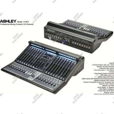 Mixer Audio ASHLEY V16FX V 16FX V16 FX 16 Channel ORIGINAL