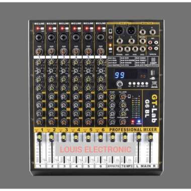 Mixer Audio GT Lab 6 GT Lab G6 BL GTlab G6 BL G6BL 6 Channel + Koper