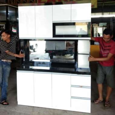 Lemari Dapur / Lemari Sayur 4 Pintu + Kitchen Set (Lapisan HPL)