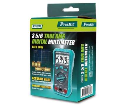 Multitester Digital Proskit MT-1236 Multimeter True RMS NCV AUTO RANGE TERBAIK Multicolor
