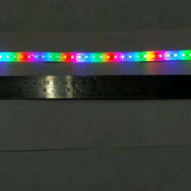 lampu led strip variasi motor mobil nyala RGB Running panjang 30cm 12v
