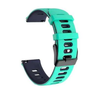 STRAP TALI JAM HUAWEI WATCH GT 3 46MM / GT3 46MM MODEL TWOTONE RUBBER - RED BLACK MINT BLACK