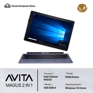 AVITA MAGUS 2 in 1-Celeron N4020-RAM 4GB-eMMC 64GB