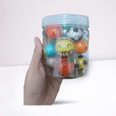 Permen karet Viral halal candy luvmi permen mata, bola dll (isi campur (kemasan toples) isi 16