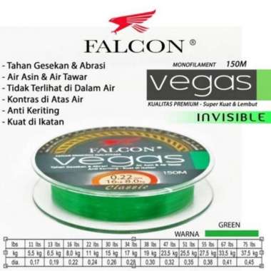 Senar Galatama kuat falcon vegas 150 m Anti keriting