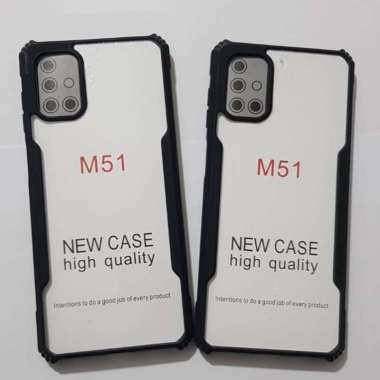 PROMO Case SAMSUNG GALAXY M51 2020 Transparan Softcase Casing SAMSUNG GALAXY M51 2020 SAM M51 HITAM