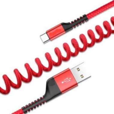 HK Kabel Data HK CA-D21 Micro USB 2.4A Fish Spring Flexible Cable