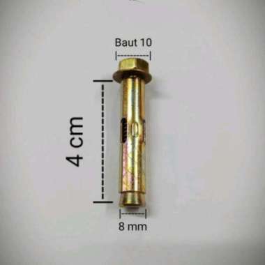 BAUT DYNABOLT UKURAN 8Ã—40MM / BAUT TEMBOK / DINABOLT MURAH/BAUT PROMO