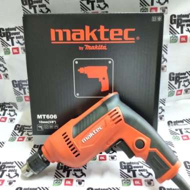 Mesin Bor Besi Kayu/ Bor Tangan Besi Kayu 10mm Maktec MT606 MT 606