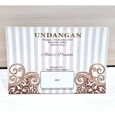Undangan Blangko ERBA 2212