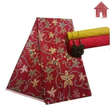 Kain Batik Pekalongan Ori Unggul Jaya 115x210cm Seri CiBulan 400 400 Toska