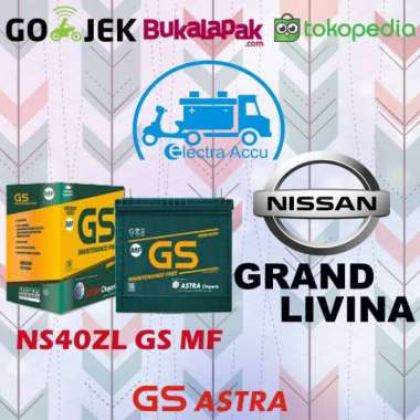 Aki Mobil Nissan Grand Livina GS astra NS40ZL Aki Kering