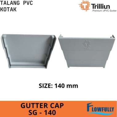 TUTUP TALANG SG 140 TRILLIUN KOTAK PVC SQUARE GUTTER CAP