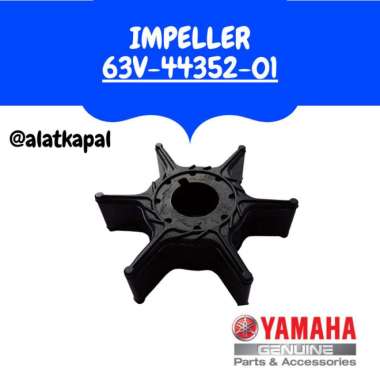 IMPELLER 63V-44352-01 UNTUK MESIN TEMPEL YAMAHA 15PK E15FMH 2TAK Multivariasi Multicolor
