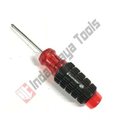 MAXPOWER Obeng PLUS Gagang Karet 3 inch - PH1 x 75 mm