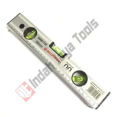 MAXPOWER Waterpas Magnet 30 cm 12 inch Alumunium Waterpass