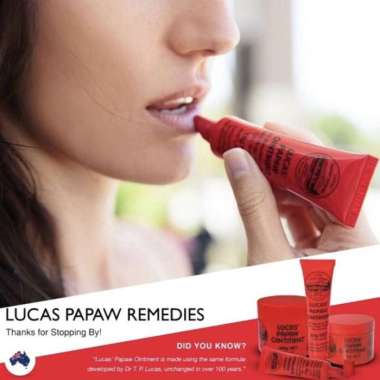 Lucas' Papaw Ointment - New 15gm Tube with Lip Applicator - Lucas Papaw  Remedies