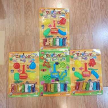 Mainan Anak Lilin Playdough Play Doh Cetakan Lilin Mainan Anak Set