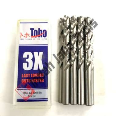 Mata Bor Besi 9.5 mm TOHO HSS Cobalt Stainless