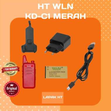 HT WLN KD-C1 MERAH GARANSI RESMI SATUAN