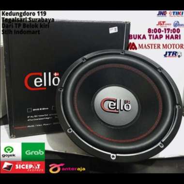 Subwoofer Cello 12" S12 Double Coil Speaker Woofer Audio Mobil