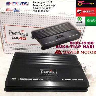 Power Amplifier Peerless P40 4 channel Class AB Ampli Amp Audio Mobil