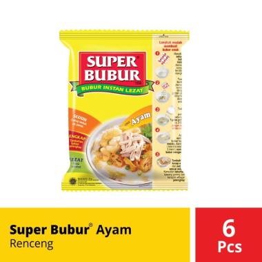 SUPER BUBUR Rasa Ayam Bubur Instan [Kemasan Renceng/ 5 Pcs @45 g]