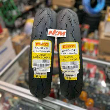 BAN LUAR SOFT COMPOUND PIRELLI DIABLO ROSSO CORSA 2 90/80 RING 14