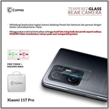 Xioami Mi 11T Pro - Copper Tempered Glass Kamera