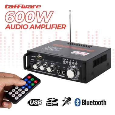 0Taffware Bluetooth EQ Audio Amplifier Karaoke Home Theater FM Radio 600W - BT-298A