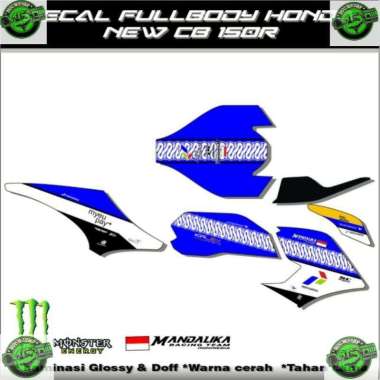 Decal dekal decal fullbody Honda cb new 150R/variasi pertamina mandalika Biru