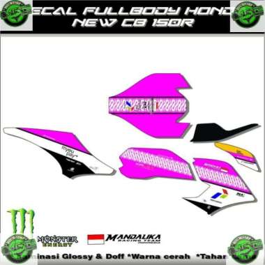 Decal dekal decal fullbody Honda cb new 150R/variasi pertamina mandalika Pink