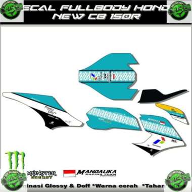 Decal dekal decal fullbody Honda cb new 150R/variasi pertamina mandalika Tosca