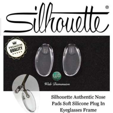 Nosepad Kacamata Silhouette Bantalan Nose Pad Soft Silicone Plug In